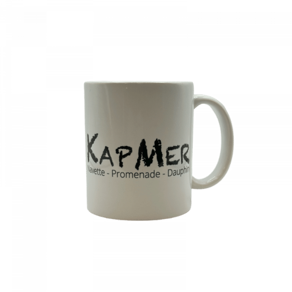 Mug Blanc avec le logo KapMer vue de face
