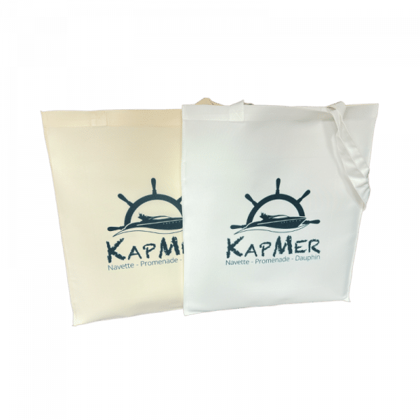 Tote Bag KapMer en polyester recyclé, disponible en plusieurs couleurs